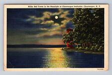 Chautauqua NY- New York, Miller Tower, Chautauqua Institution, Vintage Postcard picture