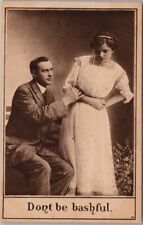 Vintage 1910s Romance Love Greetings Postcard 