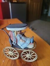 Vintage Jan Hagara Figurine Elizabeth's Buggy Miniature MM1347 Royal Orleans picture