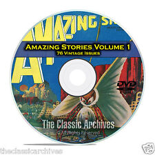 Amazing Stories Vol 1, 76 Vintage Pulp Magazine, Fiction, Hugo Gernsbeck DVD C31 picture