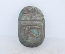 RARE ANCIENT EGYPTIAN PHARAONIC ANTIQUE ROYAL Scarab Horus Eye Protection EGYCOM picture