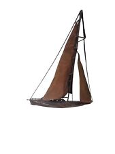 Vintage Mid Century MCM Copper Sailing Sail Ship Wall Hanging  picture