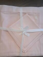 Vintage Fine Linen Pink Tablecloth & 4 Napkins - Never Used 36
