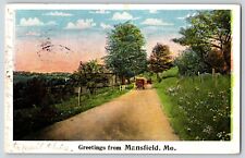 Postcard Greetings From Mansfield Missouri MO c1922 picture