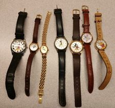 LOT of 7 DISNEY/ LORUS / JAZ-MICKEY MOUSE, MINNIE MOUSE, WINNIE THE POOH WATCHES picture