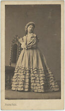 1858 CDV. The dancer Esther Moyse by Pierre Petit in Paris. Dance. picture