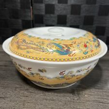Lizhong Ceramics Jingdezhen Chinese Dragon Phoenix Soup Bowl With Cover picture