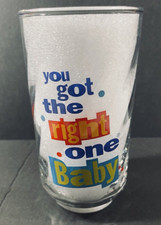 Vintage 1990 Diet Pepsi Glass Cup “You Got The Right One Baby Uh Huh Ray Charles picture