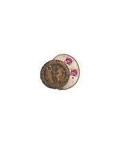 10k The Great Seal of the State of North Carolina PINK GEMSTONES LAPEL Pin picture