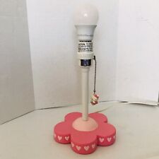 Vintage Hello Kitty 2000 Lamp Sanrio Pull Chain With Charm Pink Flower Base. picture
