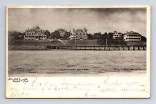 c1906 Shore Front & Victorian Houses Atlantic Highlands New Jersey NJ Postcard picture