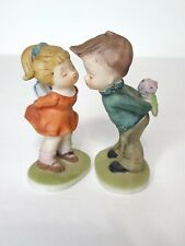 Vintage WIW Bisque Porcelain Kissing Boy & Girl Figurine 4