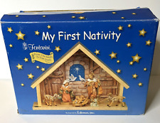 Vtg Fontanini 3.5” Scale My First Nativity in Box 54590 *MISSING 1 SHEEP* 2002 picture