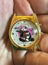 Vintage 1995 Armitron Pepe Le Pew Warner Bros Watch Unisex Gold Tone Musical picture