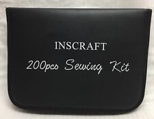 200 Pcs Sewing Kit Measure Scissor Thimble Thread Needle Storage Box Travel Set  picture