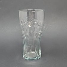 Coca Cola Glass 14 Oz. Embossed Clear Bell Shape Multiple Quantities Available picture