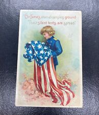 Postcard  July 4 Clapsaddle  Child in Flag  Posted 1911 picture