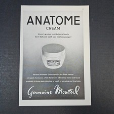 1957 Germaine Monteil Anatome Face Cream Vintage Print Ad Estrogenic Hormones picture