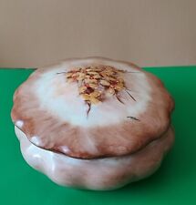 Vintage Porcelain Trinket Box Floral Design picture