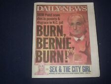 2021 APRIL 15 NEW YORK DAILY NEWS NEWSPAPER - BERNIE MADOFF DIED IN JAIL picture