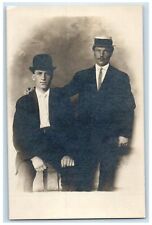 c1910's Men Del Monte Studio St. Paul Minnesota MN RPPC Photo Vintage Postcard picture