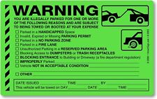 SmartSign You are Illegally Parked Parking Violation Stickers, 5 x 8
