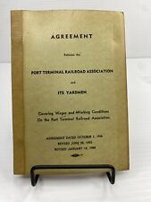 1958 Port Terminal Railroad RR Railway & Yardmen Agreement Working Conditions picture