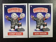 Corey Taylor Slipknot Horrorible Kids 2 Card Set Garbage Pail Kids Spoof picture