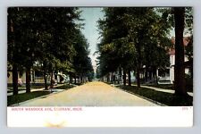 Saginaw MI-Michigan, South Weadock Avenue, Antique Vintage c1909 Postcard picture
