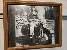 UNDER THE WILLOW PHOTO GALLERY ABI Harley-Davidson  VTG Signed & Framed Photo picture