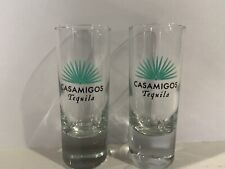 CASAMIGOS TEQUILA 3oz SHOT GLASSES LOT OF 2- NEW picture