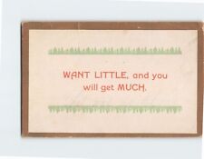 Postcard Want Little and you will get Much with Art Print picture
