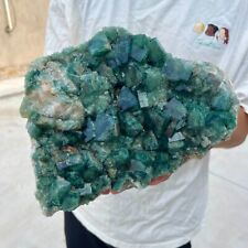 7.9lb Large NATURAL Green Cube FLUORITE Quartz Crystal Cluster Mineral Specimen picture