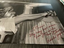 ADELE JERGENS Miss Legs Pinup Hand Signed ✍️ 8x10 Photo/ AWESOME SIGNATURE  picture