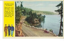 1943 COLUMBIA RIVER Armed Services Vintage Lithograph Postcard Olympia WA picture