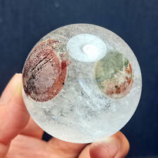TOP 200G Natural Polished Colorful Ghost Phantom Eye Quartz Crystal Ball  WD1428 picture