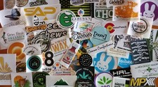 LOT OF 25 RANDOM Cannabis 420 Marijuana Dispensary DECALS STICKERS AZ NV CA CO picture