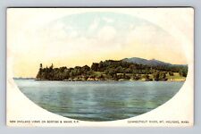 Mt Holyoke MA-Massachusetts, Connecticut River, Antique Vintage Postcard picture