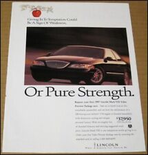 1997 Lincoln Mark VIII Print Ad 1996 Automobile Car Advertisement Page Nicorette picture