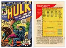 Incredible Hulk #182 (FN+ 6.5) 3rd app Wolverine 1st Hammer & Anvil 1974 Marvel picture