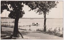 c 1939 RPPC Beautiful Clear Lake Iowa Sailboats, Sightseeing Ferry Boat Docks picture
