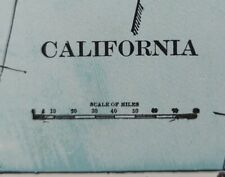 Vintage 1902 CALIFORNIA Map 14