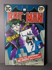 Batman DC Comics No.251   Wood Wall Sign Art Plaque Decor 13”x 19” Joker Poster picture