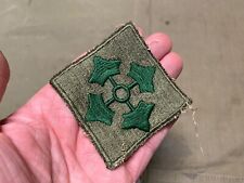 ORIGINAL WWII US ARMY 4TH INFANTRY DIVISION JACKET SLEEVE INSIGNIA PATCH picture