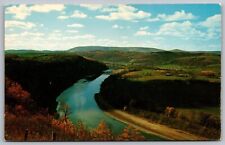 Pennsylvania French Azilum Site Susquehanna River Mountains Aerial View Postcard picture