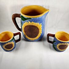 Vintage Metropolitan Museum of Art MMA 1991 Sunflower Mug and Pitcher see photos picture