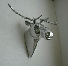 Large Metal Wall Mount Moose Head Animal statue 21x15 inches picture