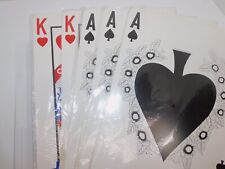 5 Packs Jumbo 18” Decorative Playing Cards & Banner For Poker/Casino Night NEW picture