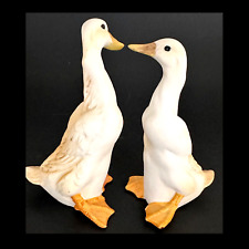 Two Geese Goose Porcelain Figurines Meico Inc. Marked Republic of China Pre 1949 picture