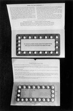 Packets of Norinyl 1 Ovulen 50 contraceptive pills instructions ho- Old Photo picture